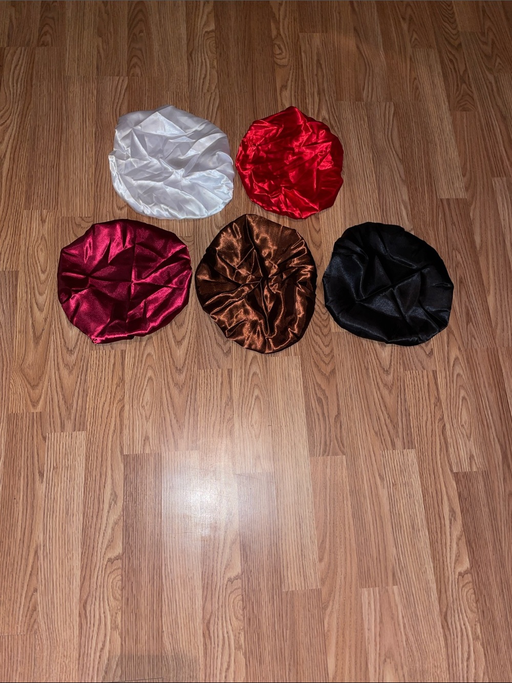 Women/Kids Satin Hair Bonnet - Black, Red, White, Burgundy, Brown